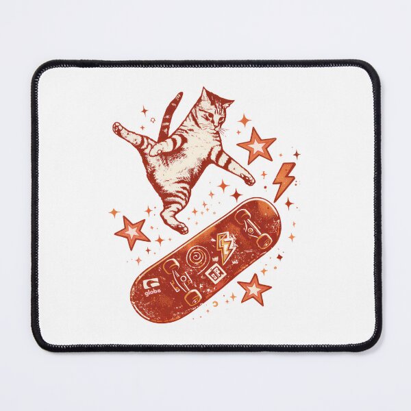 Item preview, Skateboard Cat Y2K 90s Style designed and sold by Blok45.