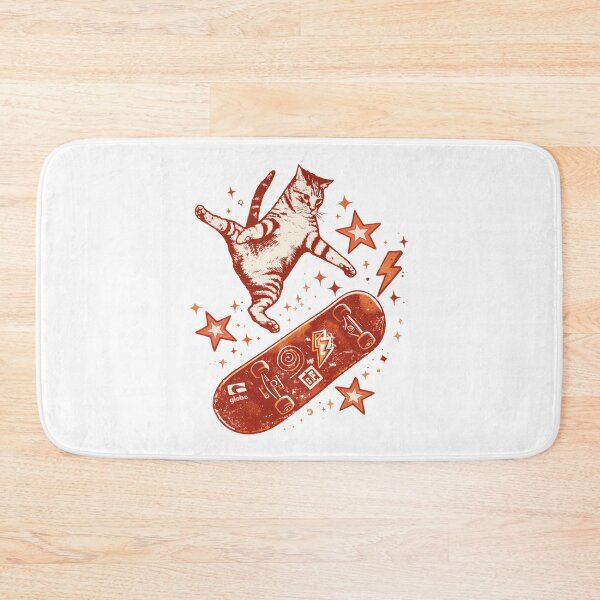 Item preview, Skateboard Cat Y2K 90s Style designed and sold by Blok45.
