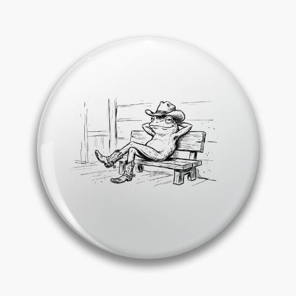 Item preview, Cowboy Frog Relaxing - Frog in Cowboy Hat designed and sold by SOUFIANE1991.