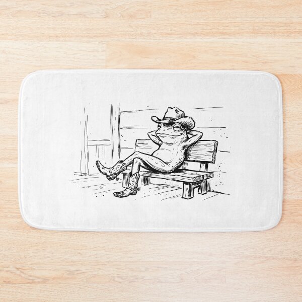Item preview, Cowboy Frog Relaxing - Frog in Cowboy Hat designed and sold by SOUFIANE1991.