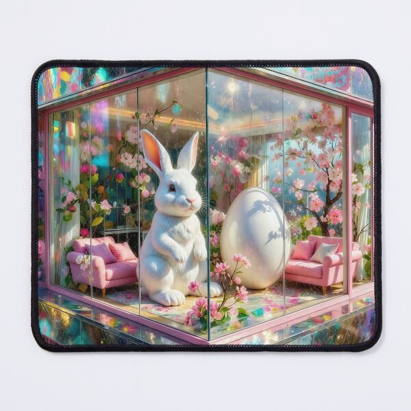Item preview, Rabbit and Egg Living in a Colorful Glass Apartment designed and sold by M-Y-A-R-T-.