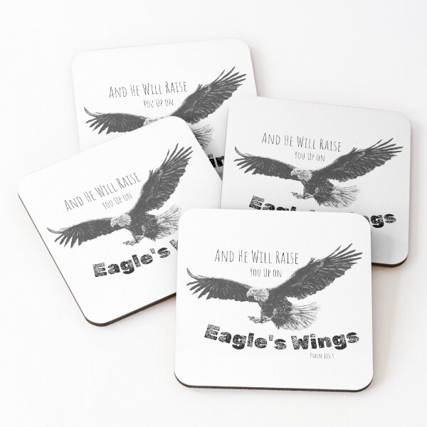 Item preview, He will Raise You Up on Eagles Wings designed and sold by Cora Worthington Art.