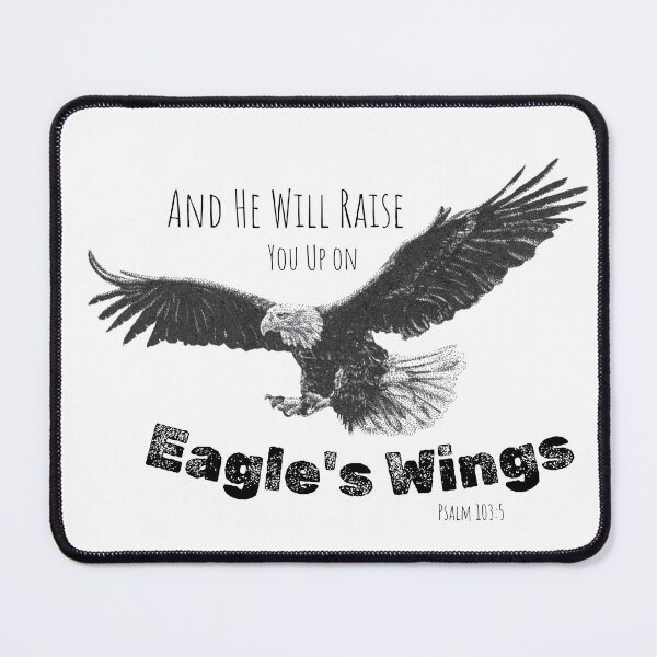 Item preview, He will Raise You Up on Eagles Wings designed and sold by Cora Worthington Art.
