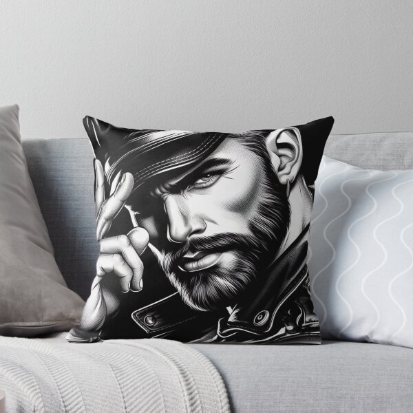 Item preview, Gay Leather Daddy Gaze Defiant Currency Tom of Finland Tribute Gay Pride Graphic Design designed and sold by ItsAKinkThing.