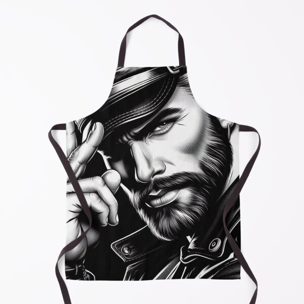 Item preview, Gay Leather Daddy Gaze Defiant Currency Tom of Finland Tribute Gay Pride Graphic Design designed and sold by ItsAKinkThing.