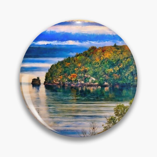 Item preview, Lone Rock Lake Champlain Burlington Vermont designed and sold by Vermont Gifts and Art.