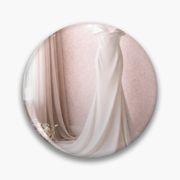 Item preview, Wear the Dress Elegant Bridal Gown with Pink Damask Wall Romantic Wedding Design designed and sold by Novel Works Studio.