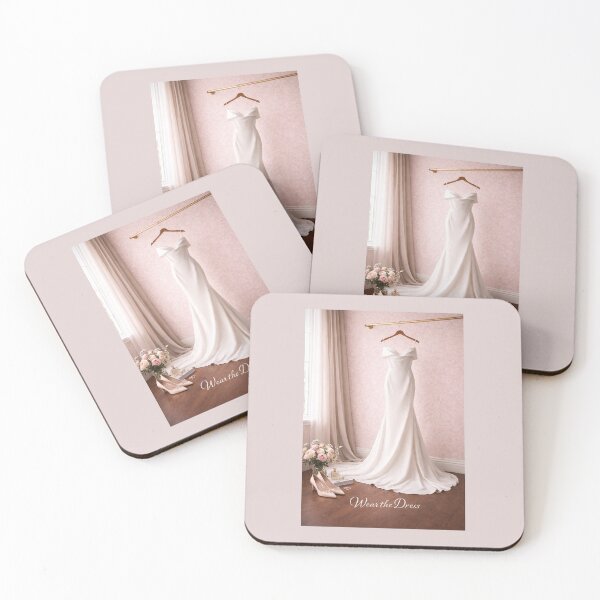 Item preview, Wear the Dress Elegant Bridal Gown with Pink Damask Wall Romantic Wedding Design designed and sold by Novel Works Studio.