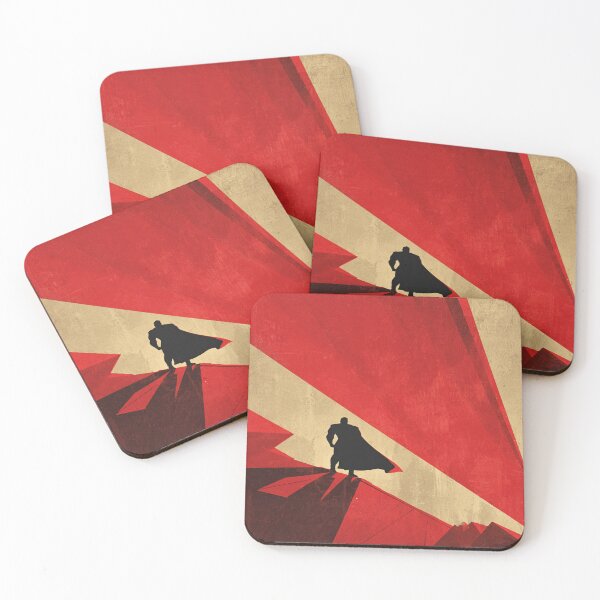 Item preview, Retro Superhero Silhouette Heroic Figure Art designed and sold by NicolasGlowArt.