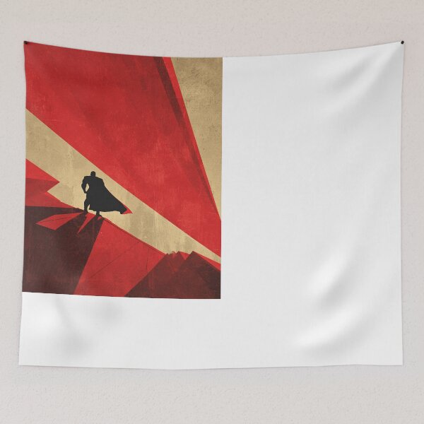 Item preview, Retro Superhero Silhouette Heroic Figure Art designed and sold by NicolasGlowArt.
