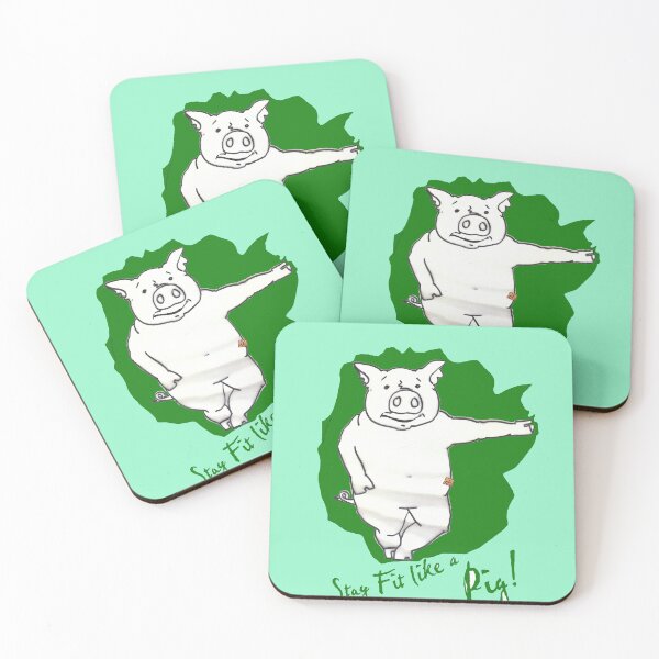 Item preview, Stay Fit Like A Pig (drawing by ACCI)  designed and sold by VanyssaGraphics.