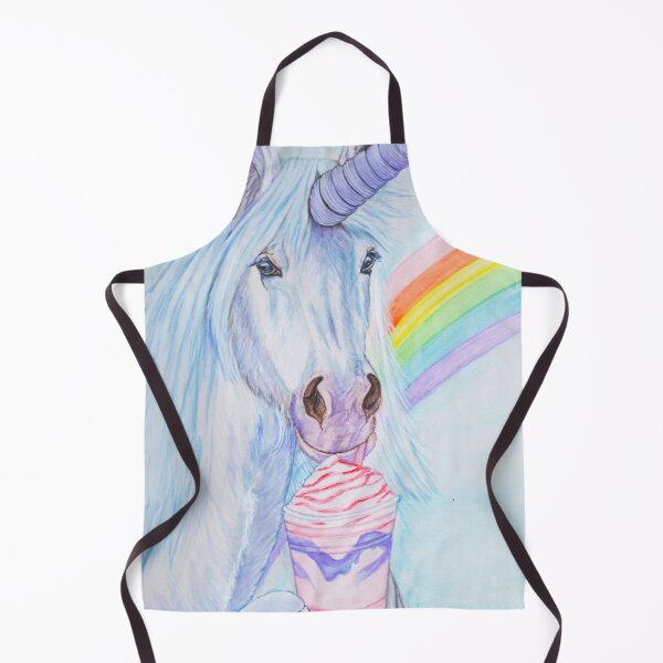Item preview, Unicorn with a milkshake designed and sold by Kris's Animal Art .
