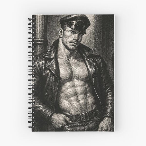 Item preview, Vintage Gay Leather Daddy In The Shadows Defiant Currency Tom of Finland Tribute Gay Pride Graphic Design designed and sold by ItsAKinkThing.