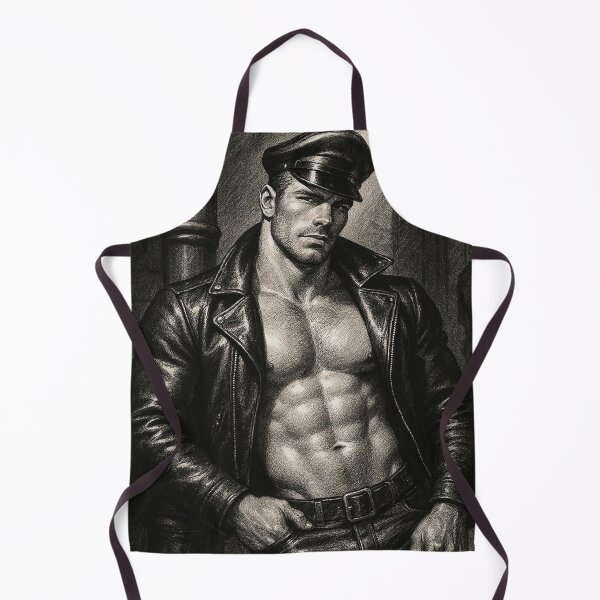 Item preview, Vintage Gay Leather Daddy In The Shadows Defiant Currency Tom of Finland Tribute Gay Pride Graphic Design designed and sold by ItsAKinkThing.