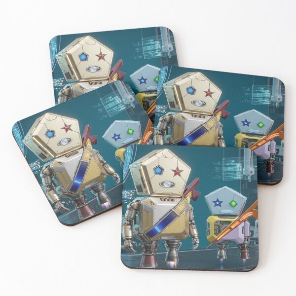 Item preview, Futuristic Twin Robots with Geometric Features designed and sold by GouravArts.