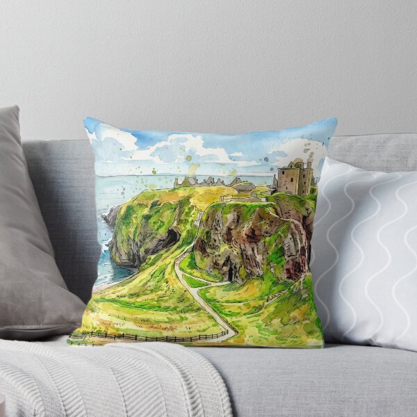 Item preview, Watercolour Illustration of Dunnottar Castle, Stonehaven, Scotland designed and sold by davidelder.