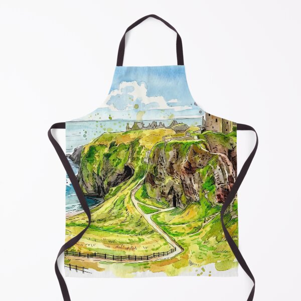 Item preview, Watercolour Illustration of Dunnottar Castle, Stonehaven, Scotland designed and sold by davidelder.