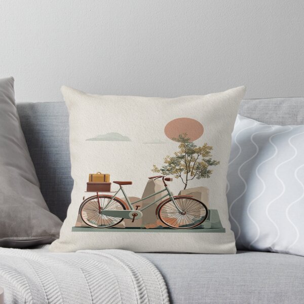 Item preview, Vintage Bicycle Travel Minimalist Art Design designed and sold by NicolasGlowArt.