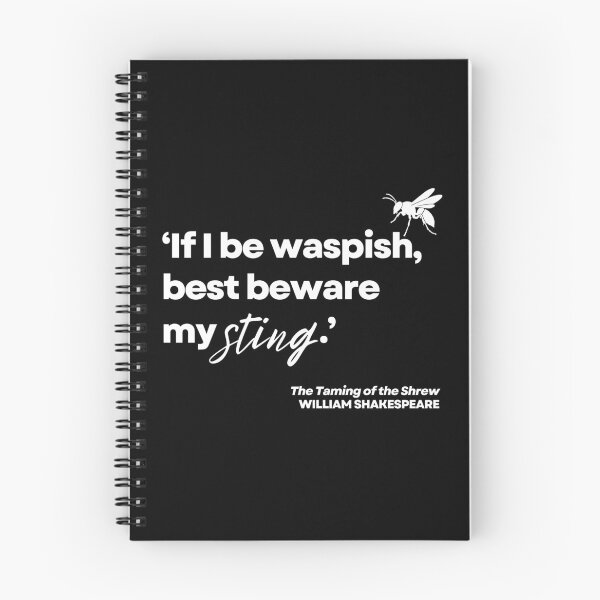 Item preview, Shakespeare Taming of the Shrew Wasp Quote designed and sold by Styled Vintage.
