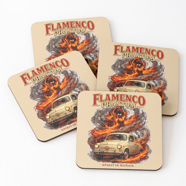 Item preview, Flamenco Phantom Vintage Spanish Car Art designed and sold by Retro Arabica.