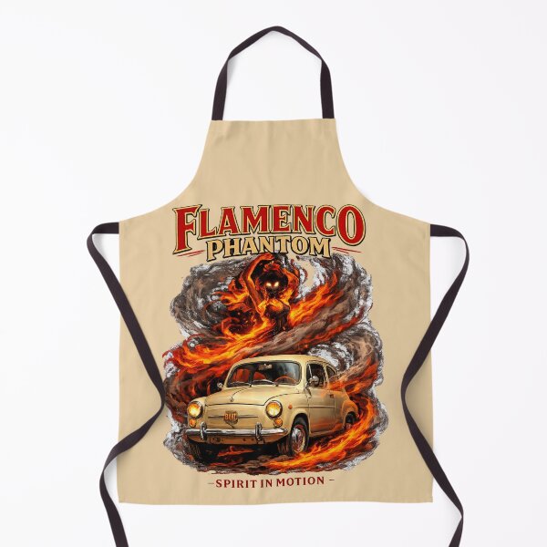 Item preview, Flamenco Phantom Vintage Spanish Car Art designed and sold by Retro Arabica.
