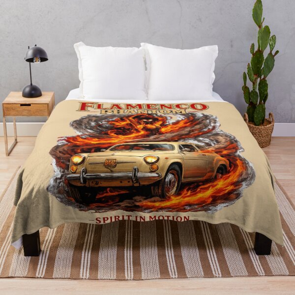 Item preview, Flamenco Phantom Vintage Spanish Car Art designed and sold by Retro Arabica.