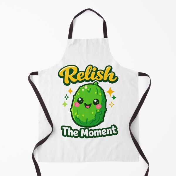 Item preview, Relish the Moment – Funny Food Pun Positive Quote Design designed and sold by rushaib.