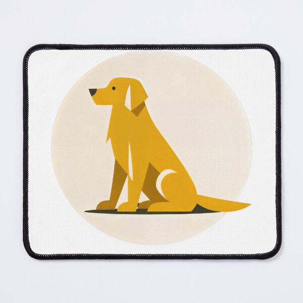 Item preview, Golden Dog Under Moonlight designed and sold by ForeverPrintsOK.