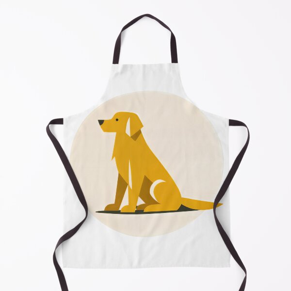 Item preview, Golden Dog Under Moonlight designed and sold by ForeverPrintsOK.