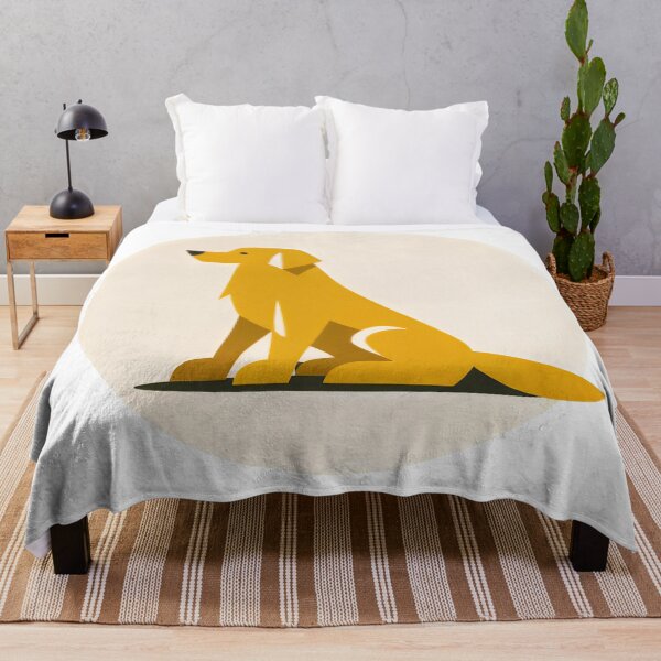 Item preview, Golden Dog Under Moonlight designed and sold by ForeverPrintsOK.