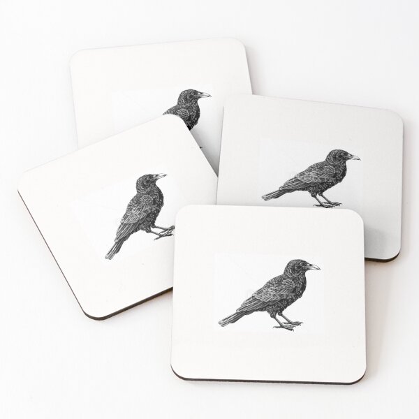 Item preview, Detailed Raven Illustration Vintage Gothic Bird designed and sold by GraveyardGlam.