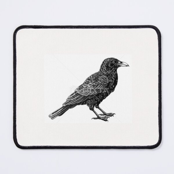 Item preview, Detailed Raven Illustration Vintage Gothic Bird designed and sold by GraveyardGlam.