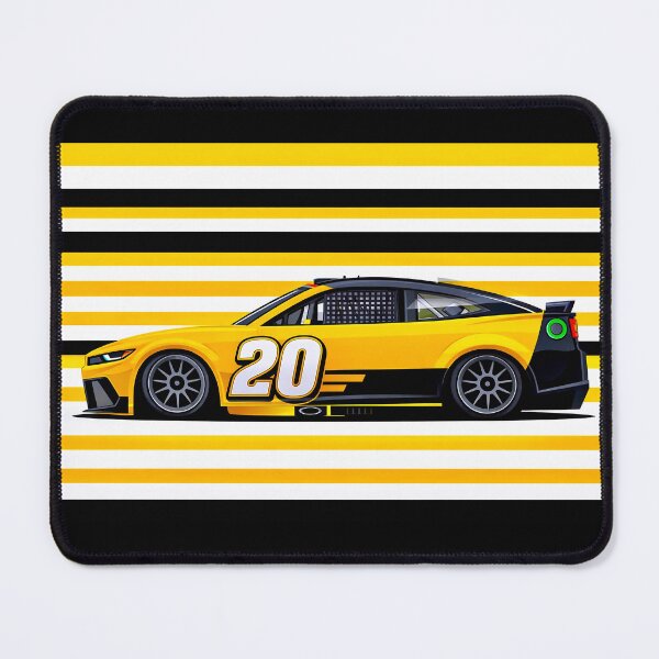 Item preview, Christopher Bell #20 Yellow Nascar Side Profile designed and sold by PitWallArt.