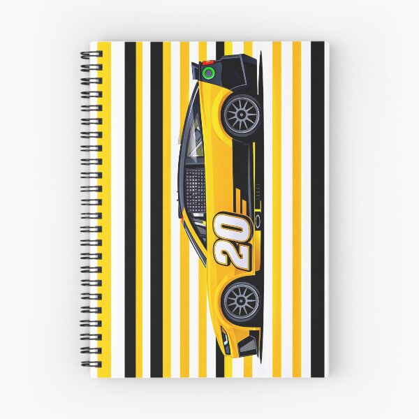 Item preview, Christopher Bell #20 Yellow Nascar Side Profile designed and sold by PitWallArt.