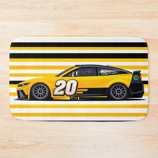 Item preview, Christopher Bell #20 Yellow Nascar Side Profile designed and sold by PitWallArt.
