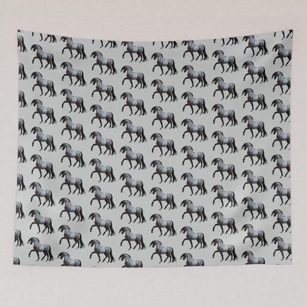 Item preview, Noble Spanish Horse, Modern Art, Shimmering  Blue Roan  designed and sold by HA-Design-Kunst.
