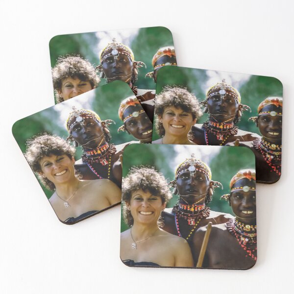 Item preview, Samburu Dancers and Happy Visitor in Kenya, Africa designed and sold by heatherfriedman.