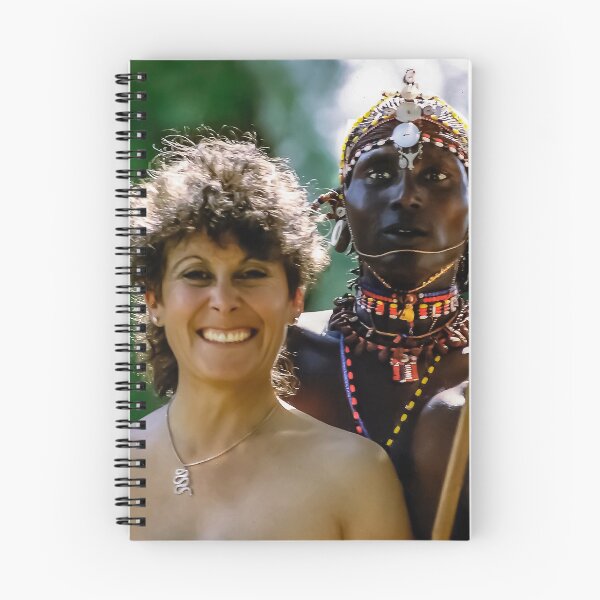 Item preview, Samburu Dancers and Happy Visitor in Kenya, Africa designed and sold by heatherfriedman.