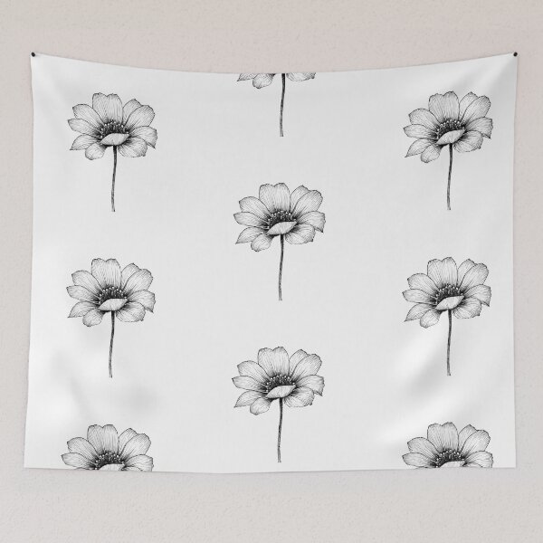 Item preview, Flower B&W designed and sold by HELLO TIGER.