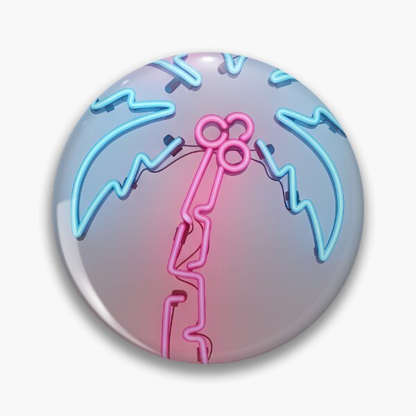 Item preview, Cybernetic Neon Palm Tree - Tech-Circuit Tropical Art designed and sold by powersunlight.