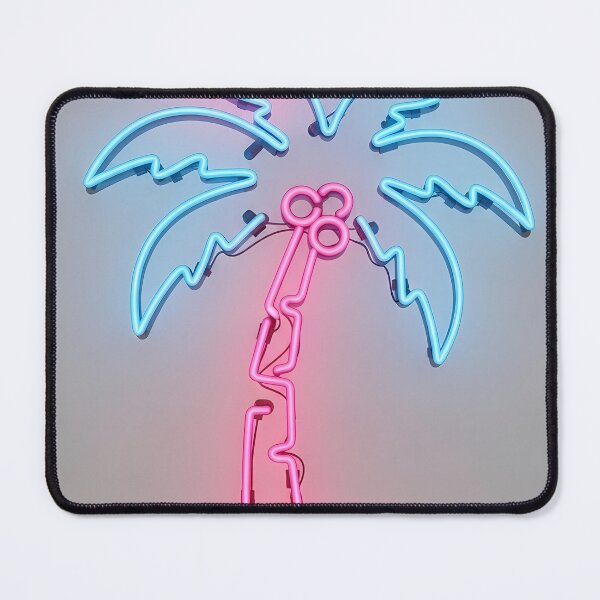 Item preview, Cybernetic Neon Palm Tree - Tech-Circuit Tropical Art designed and sold by powersunlight.