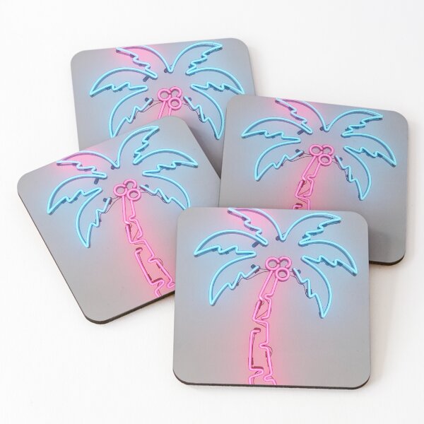 Item preview, Cybernetic Neon Palm Tree - Tech-Circuit Tropical Art designed and sold by powersunlight.