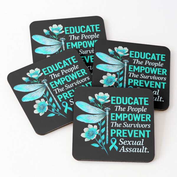 Item preview, Educate Empower Prevent Sexual Assault Awareness Teal Ribbon Support Shirt designed and sold by NgumohaLanke.