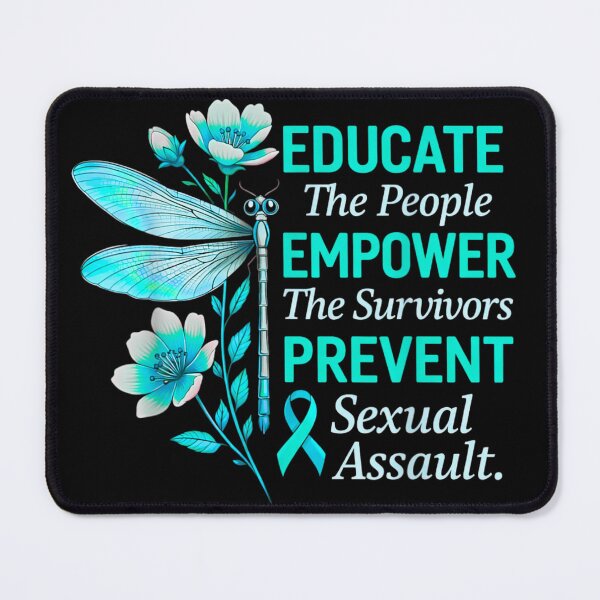 Item preview, Educate Empower Prevent Sexual Assault Awareness Teal Ribbon Support Shirt designed and sold by NgumohaLanke.