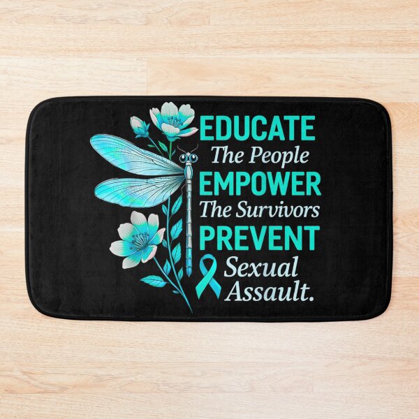 Item preview, Educate Empower Prevent Sexual Assault Awareness Teal Ribbon Support Shirt designed and sold by NgumohaLanke.