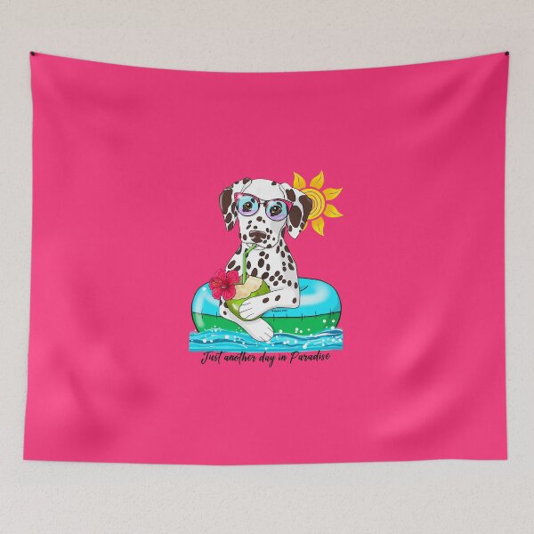 Item preview, Dalmatian Just Another Day in Paradise liver spots designed and sold by Atelier Cupcake.
