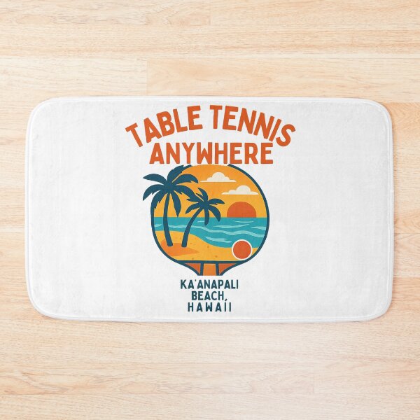 Item preview, Ka’anapali Beach Hawaii Table Tennis Beach Sunset Retro Ping Pong T-Shirt designed and sold by OhMyPingCo.