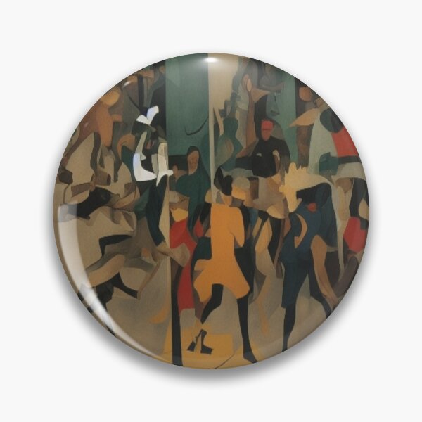 Artikelvorschau, Dynamic Abstract Crowd Art with Modern Energy and Color Flow entworfen und verkauft von FotoworldEdel.