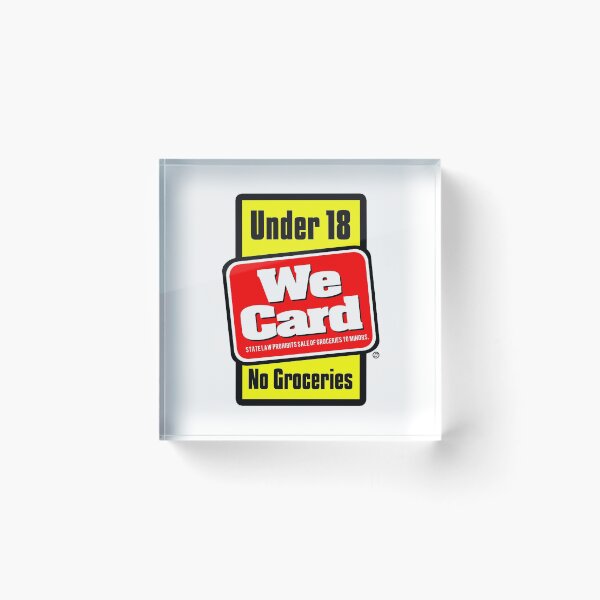 Item preview, Under 18 No Groceries - tRump Grocery Store Sticker designed and sold by Thelittlelord.