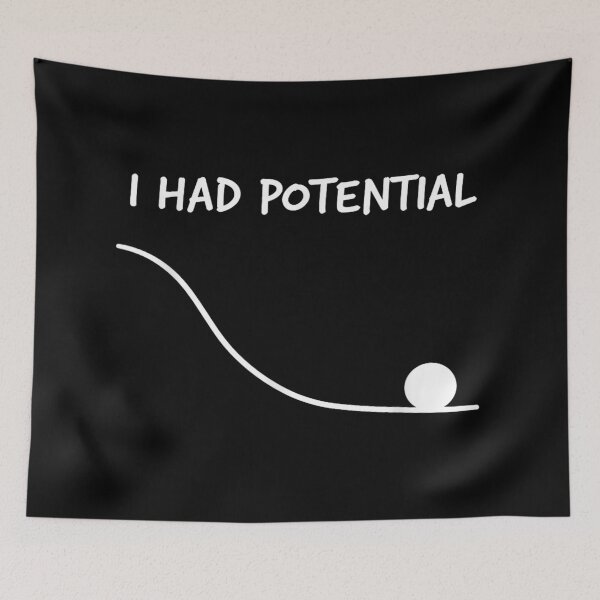 Item preview, I Had Potential Funny Minimalist Dark Humor Life Decline Meme Shirt designed and sold by NgumohaLanke.